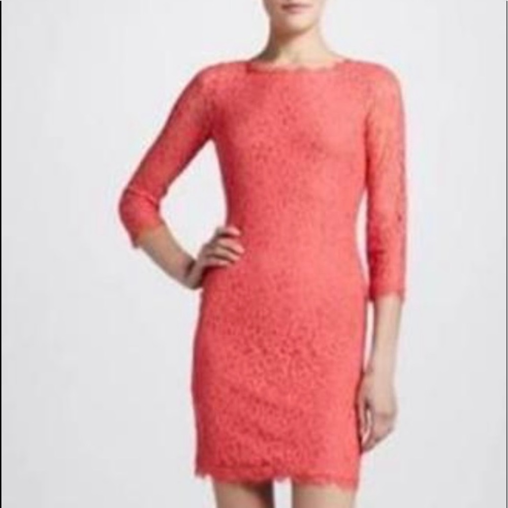 DVF size 8 lace dress